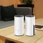 TP-Link Deco M4(2-pack) Dviguba juosta (2,4 GHz / 5 GHz) Wi-Fi 5 (802.11ac) Balta Vidinis