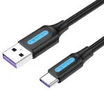 USB-C Į USB2.0 KABELIS/1.5M JUODAS CORBG VENTION