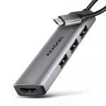 I/O HUB USB-C 4IN1/0.15M HMC-H3A AXAGON