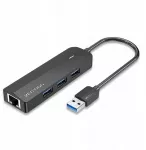 Hub 5w1 Vention USB 3.0 + adapter Gigabit Ethernet