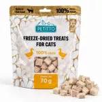 PETITTO Freeze-dried duck treats - skanėstas katėms - 70g
