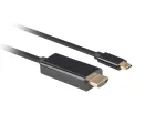 LANBERG KABELIS USB-C(M)->HDMI(M) 1M 4K 60HZ JUODAS