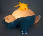 TF POKEMON LIGHT-UP FIGURE - SNORLAX & PIKACHU 25 CM