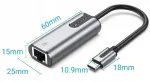 &bdquo;Vention&ldquo; USB-C gigabito Ethernet adapteris