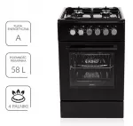 MPM MPM-56-KGM-12B Dujinė / elektrinė viryklė Juoda