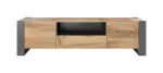 Cama WOOD RTV TV stovas / baldas garso ir vaizdo aparatūrai 1 stalčiai 2 spintos