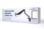 Gembird MA-DA1-05 Ant stalo tvirtinama reguliuojama monitoriaus rankena, 17"-32", iki 9 kg, erdvinė pilka