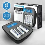 Ni-MH USB-C akumuliatoriaus įkroviklis everActive NC1000MV2