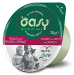OASY More Love Chicken with beef and spinach - &scaron;lapias kačių maistas - 70g