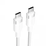 Vention USB-C į C kabelis, apipintas, 3A, 480Mbps, 60W, 2m, WH