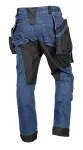 Darbinės kelnės NEO TOOLS DENIM, su &bdquo;Cordura&ldquo; sutvirtinimais, nuimamos dėklinės ki&scaron;enės, tamsiai mėlynos, M/50 dydis