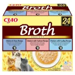 INABA Ciao Broth with chicken, salmon, tuna and scallop - skanėstas katėms - 24x40g
