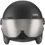 Slidinėjimo &scaron;almas UVEX Wanted Visor pro V, matinės juodos spalvos, dydis 54&ndash;61 cm