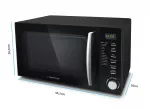 Esperanza COCINERO Juoda Kombinuota mikrobangų krosnelė Stalvir&scaron;is 20 L 1200 W