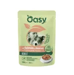 OASY Strips in Gravy Adult with Salmon and potatoes - drėgnas ėdalas &scaron;unims - 100g