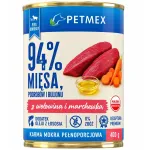 PETMEX with beef and carrot - drėgnas ėdalas &scaron;unims - 400g