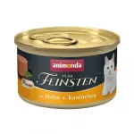 ANIMONDA Vom Feinsten Mousse Chicken and rabbit - &scaron;lapias kačių maistas - 85g