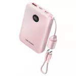 Vention 10000 mAh i&scaron;orinis akumuliatorius 2xUSB-C 1xUSB-A 22,5 W, rožinis