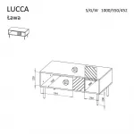 Cama LUCCA 490376 kavos staliukas, staliukas prie lovos, kitas mažas staliukas Stačiakampio 4 kojos