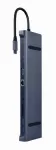 I/O MAI&Scaron;TUVAS USB-C Į HDMI/USB3/10IN1 A-CM-COMBO10-01 GEMBIRD