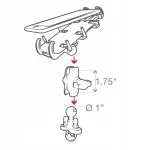 RAM Mounts Quick-Grip Laikiklis Mobilusis telefonas / i&scaron;manusis, Navigatorius Juoda