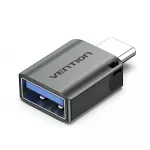 Vention CDQH0 kabelių lizdinio / ki&scaron;tukinio jungčių tipo keitiklis USB C USB A Pilka