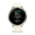 Garmin Venu 4 3,05 cm (1.2") AMOLED 41 mm Skaitmeninis 390 x 390 pikseliai Lietimui jautrus ekranas Auksas &bdquo;Wi-Fi&ldquo; GPS (palydovinis)
