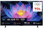 Televizorius|TCL|75 "|&bdquo;4K Ultra HD&ldquo;|3840 x 2160 pikselių|Plok&scaron;čias|16:9|QLED|75P6L