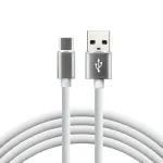everActive USB-C kabelis 1 m - Baltas, silikoninis, greito įkrovimo palaikymas, 3A - CBS-1CW