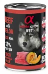ALPHA SPIRIT WET Jautiena su melionu - &scaron;lapias pa&scaron;aras &scaron;unims - 400 g