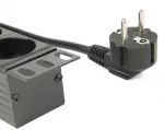 EnerGenie EG-PDU-014 maitinimo skirstytuvas (8 Schuko lizdai, 1U, 16A, Schuko ki&scaron;tukas, 3m, juoda spalva)