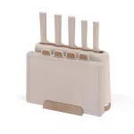 Maestro MR-1412-BEIGE Peilių rinkinys su blokeliu + pjaustymo lentos rinkinys Smėlio spalvos