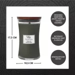 Didelė kvapioji žvakė Fraser Fir WOODWICK, su mediniu dagčiu, 1 vnt
