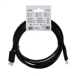 Savio CL-137 &bdquo;DisplayPort&ldquo; kabelis 3 m Juoda