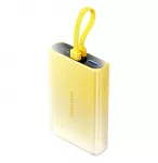 Vention 10000 mAh i&scaron;orinė baterija su LED ekranu, USB-C + Lightning + USB-A, 22,5 W (geltonas)
