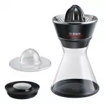 Bosch MCP72GPB citrusinių vaisių sulčiaspaudė Plastikas, Nerūdijančiojo plieno Juoda, Permatomas