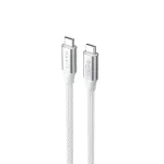 Havit CB6290 - 1 m ilgio kabelis i&scaron; C tipo USB į C tipo USB (baltas/pilkas)