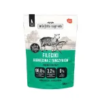 WIEJSKA ZAGRODA Ėrienos filė su tunu Puppies - drėgnas pa&scaron;aras &scaron;unims - 280g