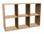 Topeshop MALAX 2X3 ARTISAN knygų lentyna svetainei