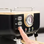 Taurus Onyx Moka stūmoklinis espreso aparatas, 1050 W, 20 bar, medinis korpusas