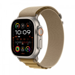 Apple Watch Ultra 2 GPS + Cellular 49mm Natural Titanium Case with Tan Alpine Loop - Small - MX4E3UL/A