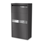 Siuntų dėžė | personalizuota graviravimu | nerūdijančio plieno vardinė lentelė | nerūdijanti ir masyvi | DB 703 Blizgi geležis | Avalon 2