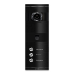 VDM10 2.0 vaizdo domofonas | su pir&scaron;tų atspaudais | 3 skambučio mygtukai | RAL 9005 Juoda | Niko