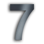 Namo numeris | Nerūdijantis plienas | Arial &scaron;riftas | Antracito pilka | Auk&scaron;tis 20 cm | 7