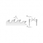 Diskas pjovimo HM 315x3,2x30mm Z54 a15&deg; &szlig;10&deg;ATB 315x3,2/2,2x 315x3,2/2,2x30 Z54 a=15&deg; b=10&deg; ATB, CMT