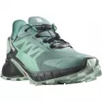 SALOMON SUPERCROSS 4 GTX W trail running shoes - light blue/black JR-IF2Q-VT2O