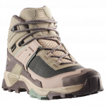 SALOMON X Ultra 5 Mid GTX W žygio batai &ndash; geležies / dykumos smėlio / žalios aplinkos spalvos L49289100240