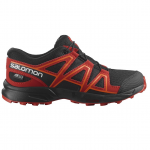 SALOMON SPEEDCROSS CSWP J trail running shoes - black/red/orange MB-TTQP-7PCD