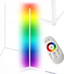 Mozos kampinė grindinė LED lempa LC-RGB balta