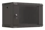 Lanberg 19" 6U pakabinama spintelė 540X350 juoda, su stiklinėmis durimis